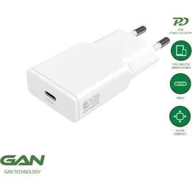 4smarts Netzladegerät PDPlug Slim 25W GaN 1C weiß