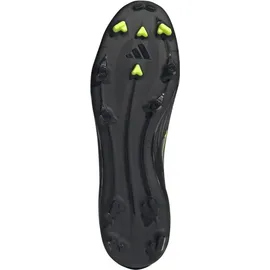 adidas F50 League Laceless FG/MG Core Black / Iron Metallic / Lucid Lemon 45 1/3