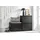 SoBuy Schuhkipper 61 x 81 x 26 cm mit verstellbaren Einlegeböden schwarz