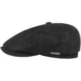 Stetson McCook Schirmmütze Vintage Ledercap Damen und Herren Sommer Winter schwarz S (54-55 cm) - S