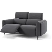 Sofanella 2-Sitzer Stoff, Relaxsofa, Designsofa, Designer Couch, Italienisches Sofa, 2er Sofa grau