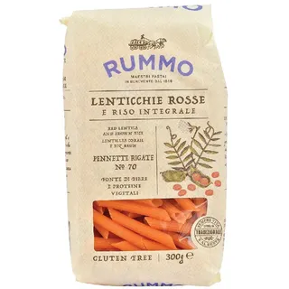Lenticchie Rosse E Riso Integrale Pennette Rigate N°70 300 g Altro