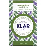 Klar Seifen Teebaumöl  & Lavendel Festes Shampoo 100 g