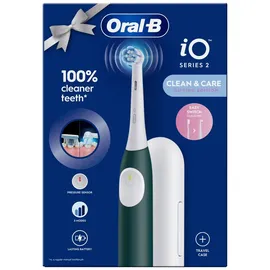 Oral-B iO Series 2 Forest Green Special Edition + Reiseetui + Aufsteckbürstenhalter