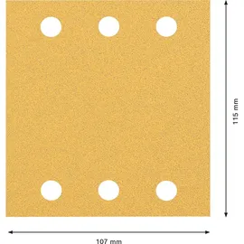 Bosch C470 Schleifpapier 115 x 107 mm 10 Stück