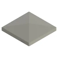 OSMO Pfostenkappe Typ D 10 x 10 cm Aluminium Grau