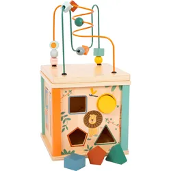 Motorikwürfel SMALL FOOT "Motorikwürfel Safari", bunt, Motorikspielzeug, KinderB:20cm H:38cm T:20cm, Holz, Kunststoff, B:20cm H:38cm T:20cm