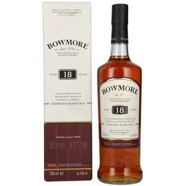 Bowmore 18 Years Old Islay Single Malt Scotch 43% vol 0,7 l Geschenkbox