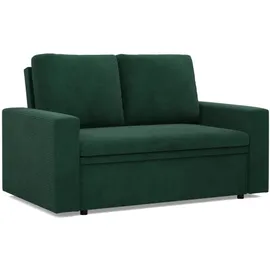 mebligo - NEO Kollektion Sofa 2 Sitzer Mit Schlaffunktion 148 x 90 x 87 cm, Schlafsofa Mit Bettkasten, Kleines Wohnzimmersofa Grün