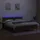 vidaXL Boxspringbett mit Matratze & LED Dunkelbraun 180x200 cm Stoff