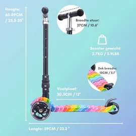 BoldCube Tretroller Big 3 Wheel Scooter Graffiti - Bunt