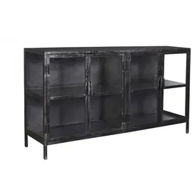 KAWOLA Sideboard BREST 180 x 92 x 40 cm Schwarz