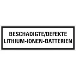 Aufkleber, Verpackungszeichen Defekte Lithium Metall..,deutsch,Haftpapier,permanent, 500/Rolle