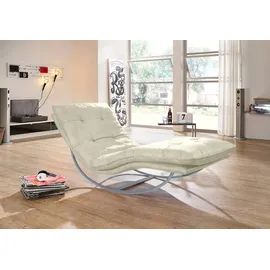W.Schillig Relaxliege daily dreams Polyester 75 x 85 x 169 cm Beige mit Kissen
