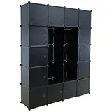 Estexo Regalsystem 40 x 40 x 180 cm Schwarz