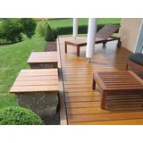 Garapa Terrassendielen, 25x90 mm,  KD, glatt/glatt