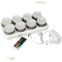 Duni LED Mini Lamp 48 x Ø 50 mm 8 St. weiß