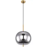 GLOBO Hängelampe 1-flg. 30 cm rund grau