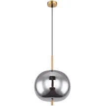 GLOBO Hängelampe 1-flg. 30 cm rund grau