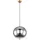 GLOBO Hängelampe 1-flg. 30 cm rund grau