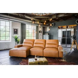 KAWOLA Big Sofa DORI Leder cognac Longchair links