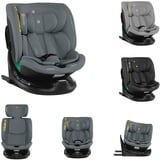 KIKKABOO Kindersitz i-Tour i-Size (40-150 cm) Gruppe 0+/1/2/3, Isofix, drehbar dunkelgrau