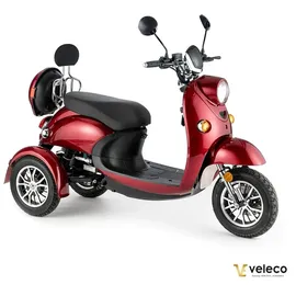VELECO ZT63 Elektromobil 3-Rad rot