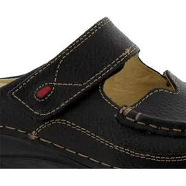 WOLKY Roll Slipper, Clog, Printed leather, black, 0622770-000 40 EU