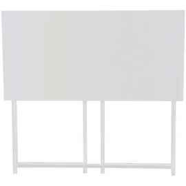 Svita Schreibtisch Klappbar Schmal Platzsparend Mehrzweck-Computertisch 80x40x76cm Weiß