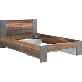 Forte Clif 140 x 200 cm old wood vintage dekor/beton dunkelgrau