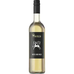 Hirsch Weiss und Wild Vegan Weißwein trocken 0,75 l