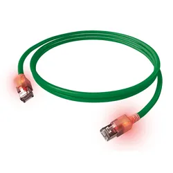 EasyLan saCon DualBoot LED Patchkabel S/FTP grün - Kabel - Netzwerk