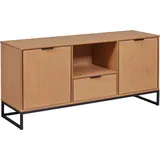Inter Link TV-Schrank Vivo (1-St) Kiefer Massiv, Soft-Close, Industrial Style, BxTxH: 150 x 45 x 70 cm braun