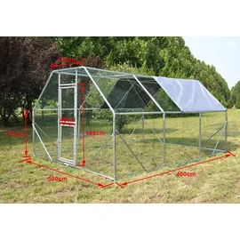 Wiltec Freilaufgehege 4 x 3 x 2 m