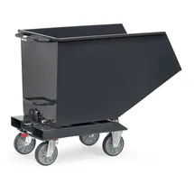 Fetra Fechtel Transportgeräte GmbH Muldenkipper Inh.450l L1374xB730xH1072mm grau o.Ablasshahn fetra