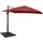 MCW MCW, Sonnenschirm, 3x4m (Ø5m) Polyester/Alu 26kg ~ bordeaux mit Ständer