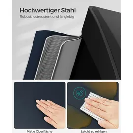 Songmics Mülleimer Mülltrennsystem, aus Metall, 3 x 8 Liter