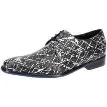 Floris van Bommel Schuhe schwarz weiß 18159 für Herren, schwarz, Größe 44 2⁄3 EU / 10 UK