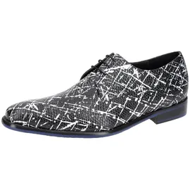 Floris van Bommel Schuhe schwarz weiß 18159 für Herren, schwarz, Größe 44 2⁄3 EU / 10 UK