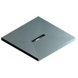 Kermi Line Duschplatz mit zentralen Ablauf##Halbkreis ohne Unterbau Länge 970 x Breite 1060mm ohne Ablauf ohne Ablaufabdeckung BCHXB097106XK