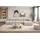 kaiser möbel Eckcouch Bouclé-Stoff 2-Sitzer Beige
