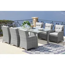 Konifera Seattle Set 19-tlg. Tisch 170 x 90 cm grau