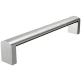 MS Beschläge Edelstahl-Optik Schrankgriff, Möbelgriff Metall Schubladengriff UC25 Möbelbeschlag 128mm