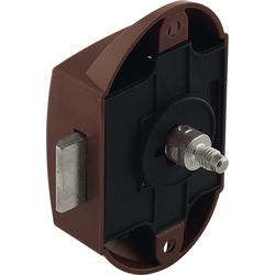 Häfele Drehstangenschloss, Push-Lock, 25mm, einseitig bedienbar, ohne Schnappr., braun, einzeln