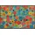 Wash+Dry Flower Power 40 x 60 cm Bunt
