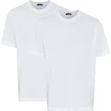 SCHIESSER American T-Shirt 2er-Pack, Rundhalsausschnitt, Weiss, XL