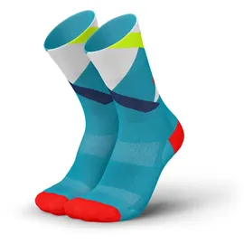 Incylence Ultralight Strikes Laufsocken 35-38 Blau/Rot/Weiß/Türkis
