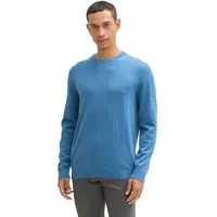 Tom Tailor 1039805 Basic Pullover - Ocean Blue Melange