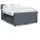 vidaXL Boxspringbett mit Matratze Dunkelgrau 140x200 cm Samt