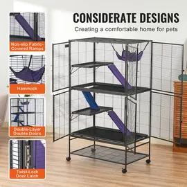 Vevor Kleintierkäfig 164 x 60 x 150 cm Metall